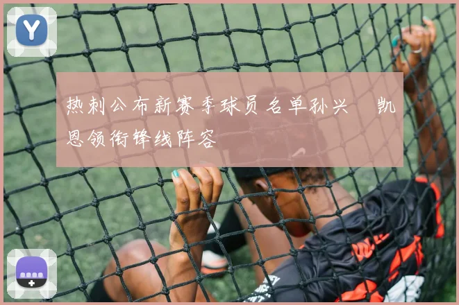热刺公布新赛季球员名单孙兴慜凯恩领衔锋线阵容